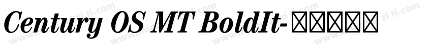 Century OS MT BoldIt字体转换